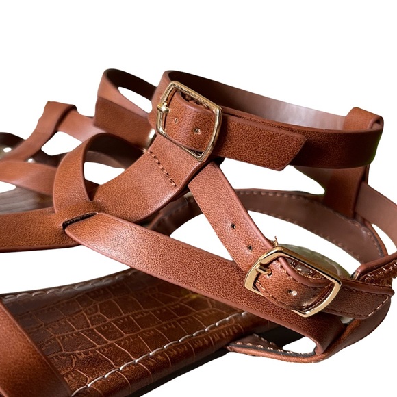 Unr8ed Surenity Strappy Sandals Brown Size 8 - Picture 7 of 12